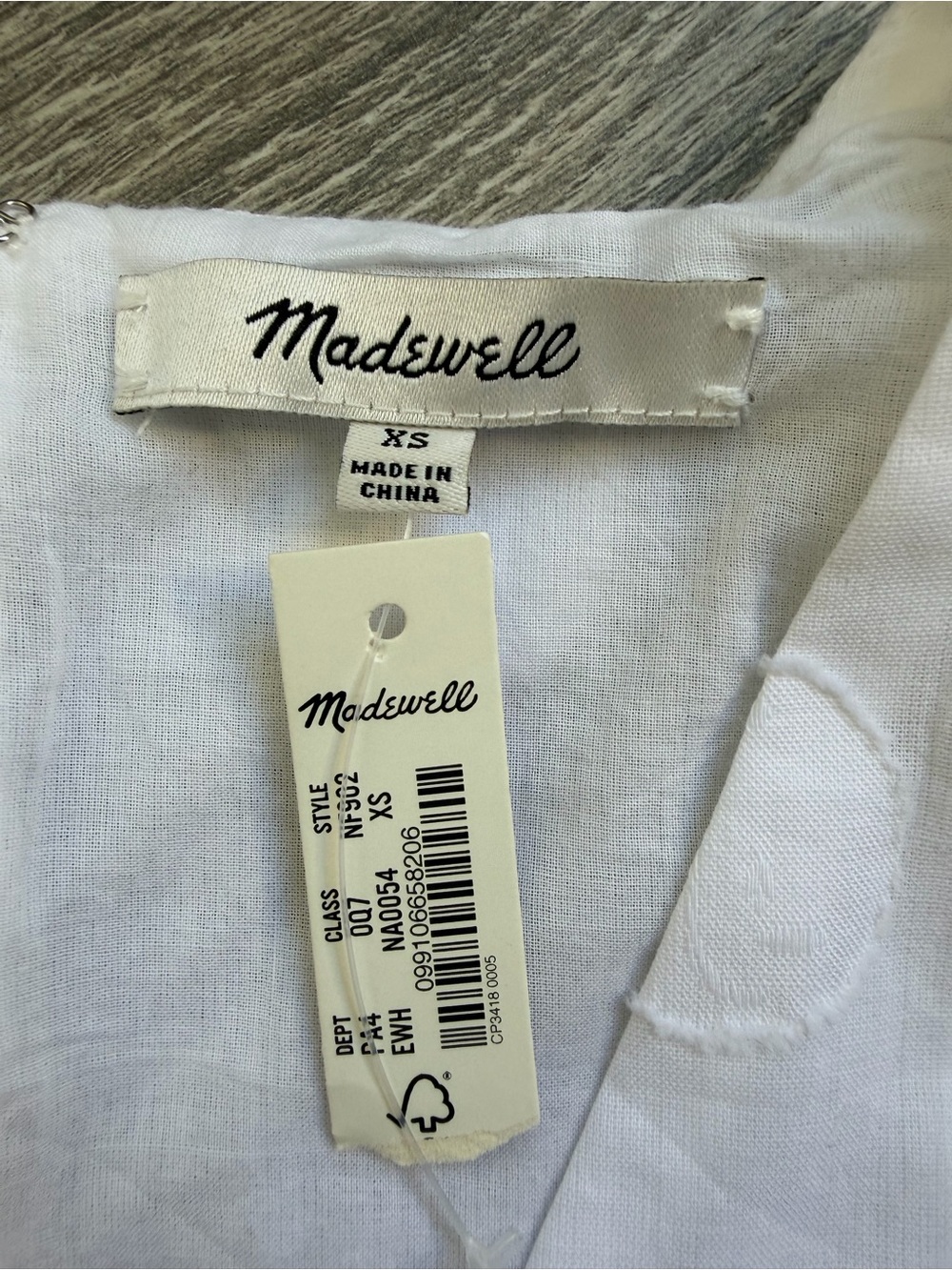 Madewell White Puff-Sleeve Midi Dress - Picture 9 of 9